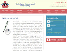 Tablet Screenshot of journal.sukulhomeopathy.com